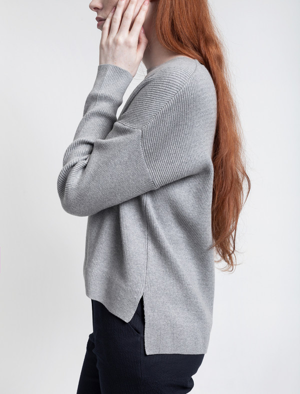 Crewneck Jumper Grey Melange Crewneck Jumper Grey Melange