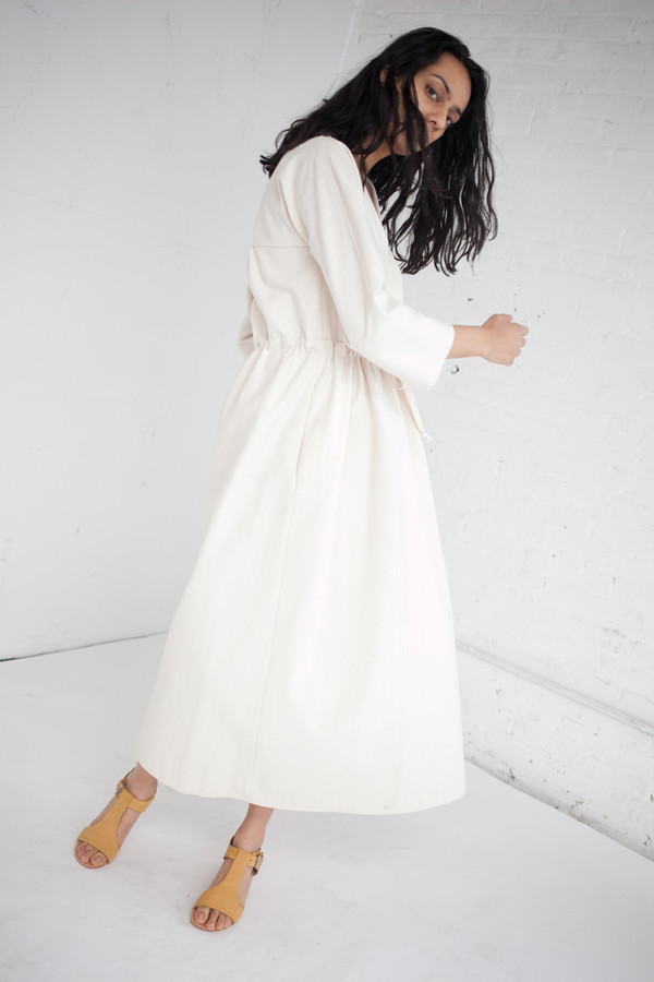 Caron Callahan Ari Dress in Japanese Cotton Canvas Caron Callahan Ari Dress in Japanese Cotton Canvas
