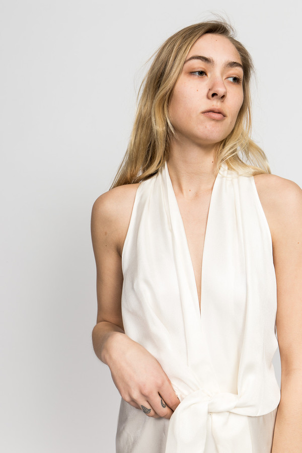 Angelique Chmielewski Silk Wrap Top Angelique Chmielewski Silk Wrap Top