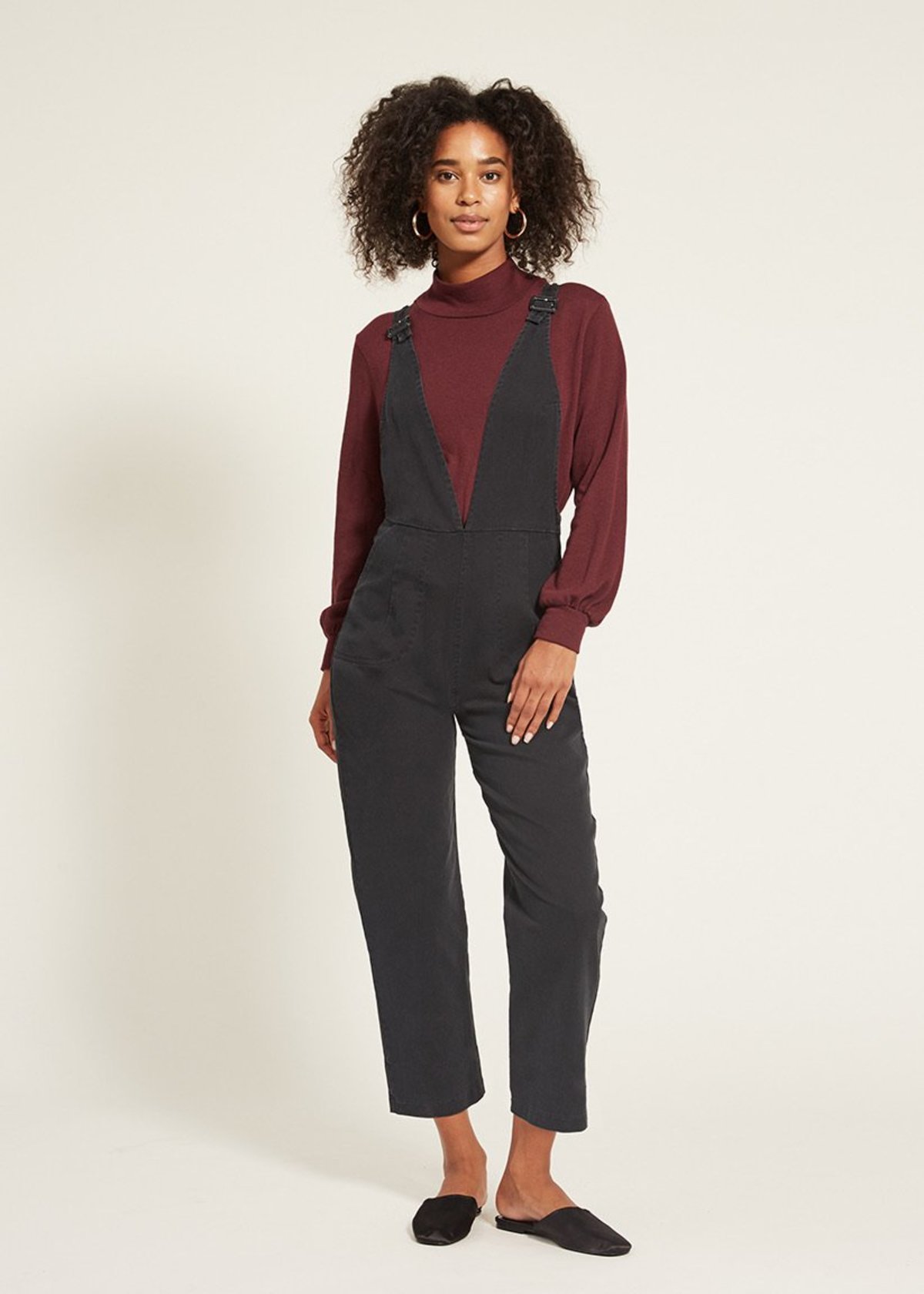 Loup Rhoda Overalls Black Garmentory