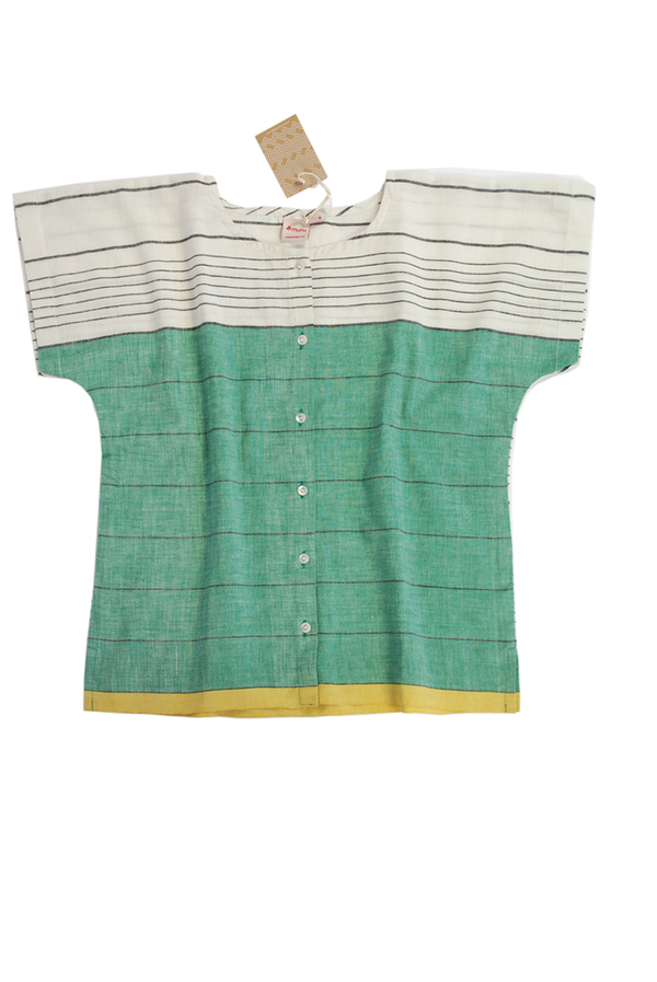 Muny Green Stripe Top Muny Green Stripe Top