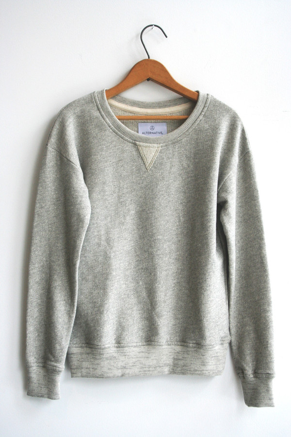 Alternative Apparel Organic Crewneck | Heather Grey Alternative Apparel Organic Crewneck | Heather Grey
