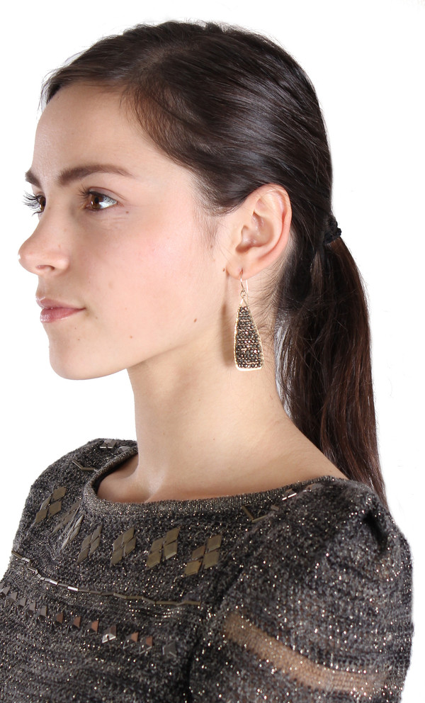 James and Jezebelle Pyrite Wrapped Earrings James and Jezebelle Pyrite Wrapped Earrings