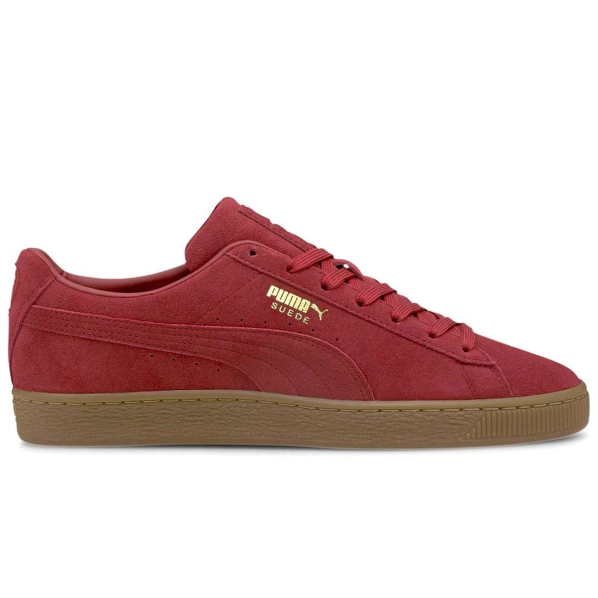 puma suede red gum