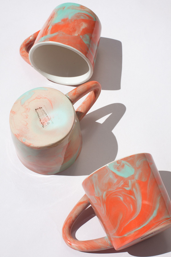 The Pursuits of Happiness Marbled Mug The Pursuits of Happiness Marbled Mug