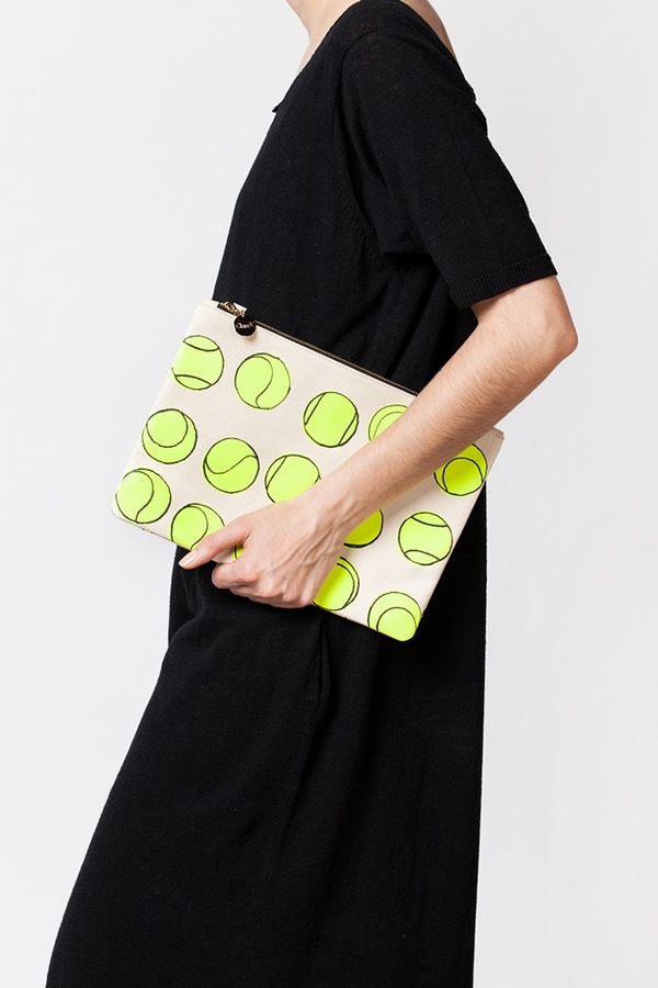 Clare V. Flat Clutch-canvas tennis Clare V. Flat Clutch-canvas tennis