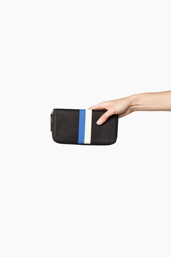 Clare V. Zip Wallet-black stripe Clare V. Zip Wallet-black stripe