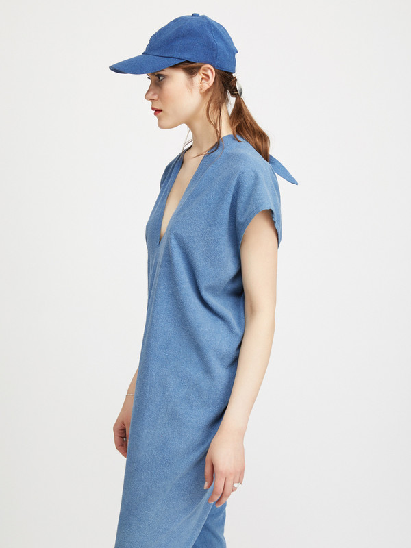 Miranda Bennett EVERYDAY JUMPSUIT / INDIGO SILK NOIL Miranda Bennett EVERYDAY JUMPSUIT / INDIGO SILK NOIL