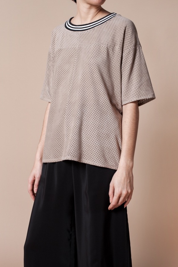 Fine Collection Suede T-Shirt Fine Collection Suede T-Shirt