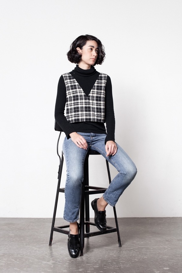 Markoo Nikki Plaid Top Markoo Nikki Plaid Top