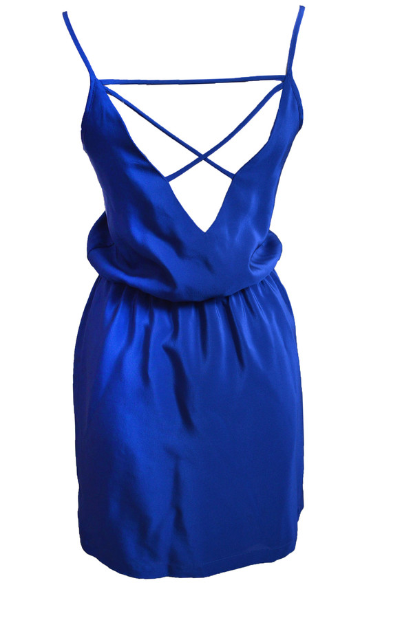Amanda Uprichard Ashton Dress in Sapphire Amanda Uprichard Ashton Dress in Sapphire