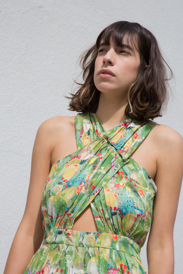 Rachel Antonoff Samantha Wrap Halter Dress Rachel Antonoff Samantha Wrap Halter Dress