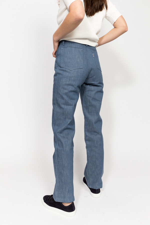 Maison Kitsune Colored Denim Bootcut Maison Kitsune Colored Denim Bootcut