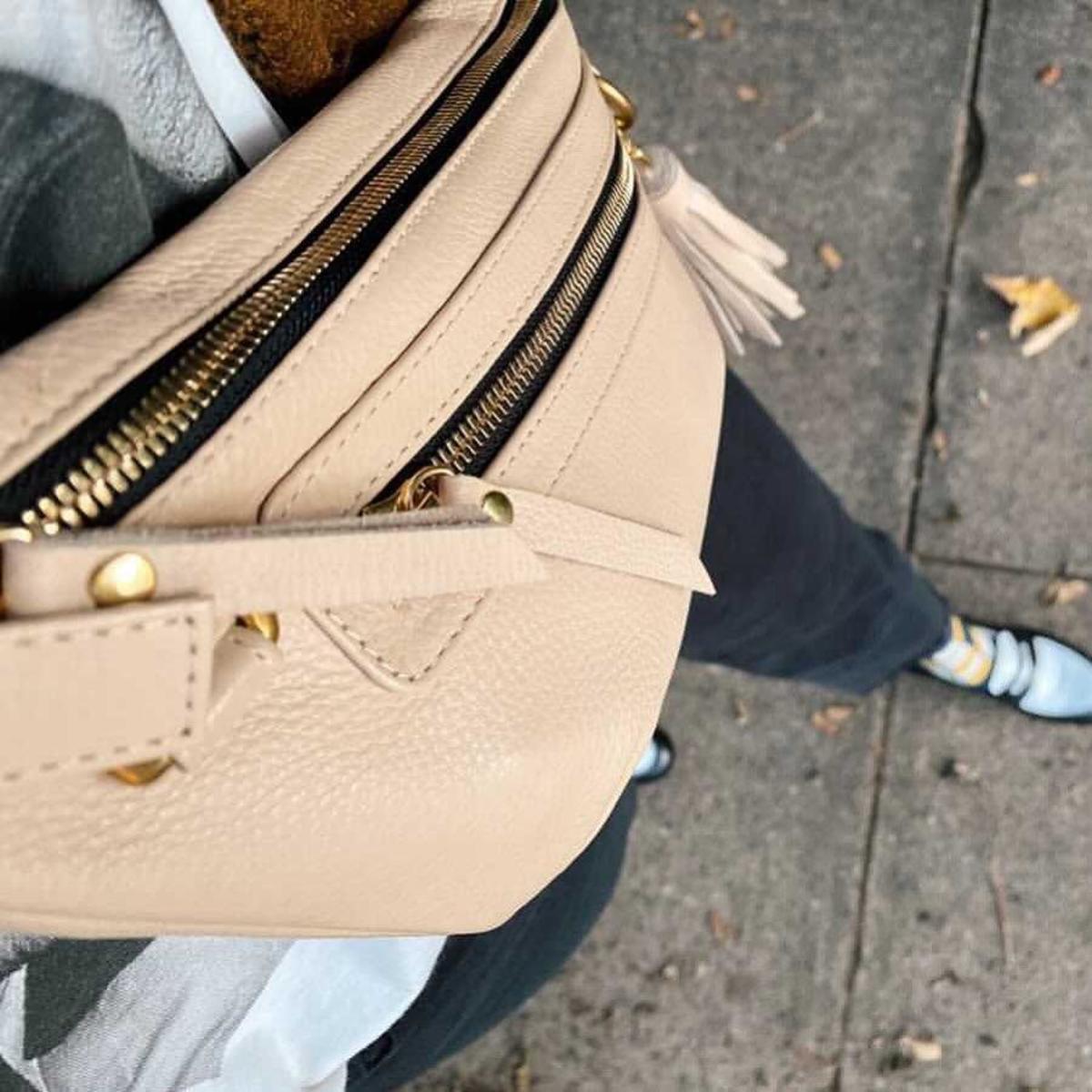 blush pink fanny pack