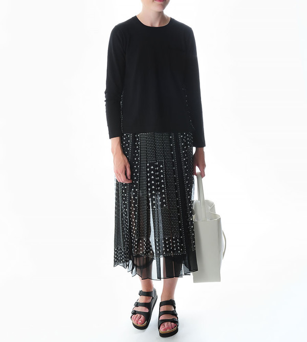 Sacai Luck Sweater with Heart-Printed Back Sacai Luck Sweater with Heart-Printed Back