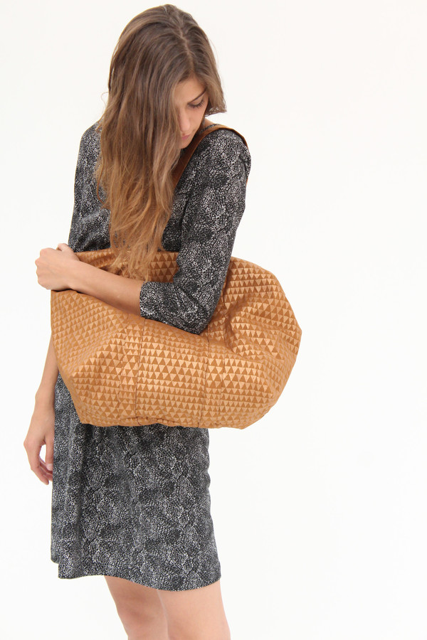 Lina Rennell Silk Tote Bag Copper Dragon Lina Rennell Silk Tote Bag Copper Dragon