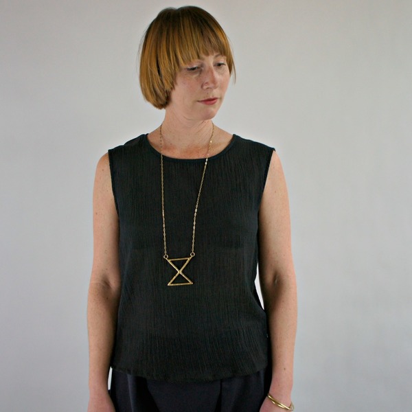 Curator Skylar Tank in Black Gauze Curator Skylar Tank in Black Gauze