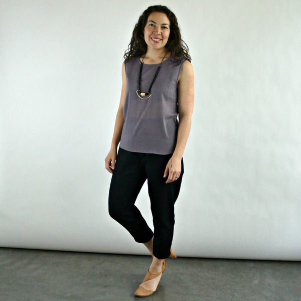 Curator Skylar Tank in Mariner Gauze Curator Skylar Tank in Mariner Gauze