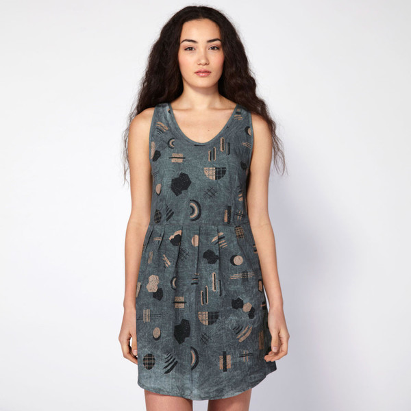 Make it Good Pleated Tank Dress in Shapes Make it Good Pleated Tank Dress in Shapes