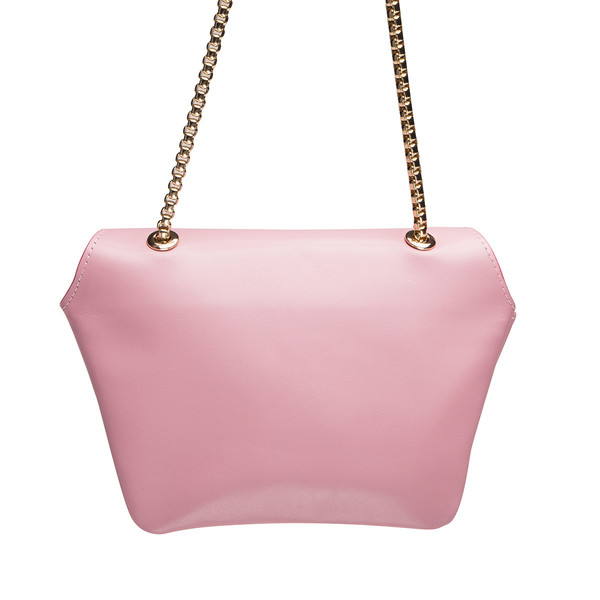 Ellia Wang Geometry Layer Clutch in Baby Pink Leather Ellia Wang Geometry Layer Clutch in Baby Pink Leather