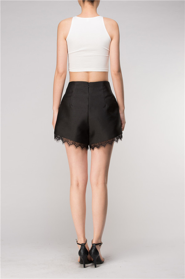 Few Moda Tailored Shorts with Lace Hem Few Moda Tailored Shorts with Lace Hem