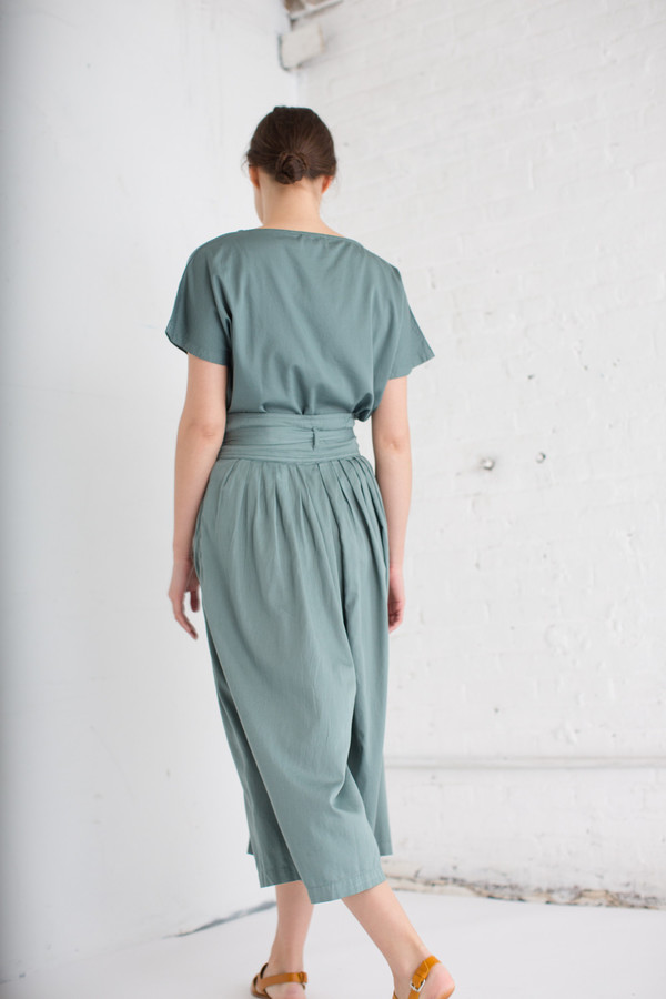Black Crane Origami Culotte in Dark Forest Black Crane Origami Culotte in Dark Forest
