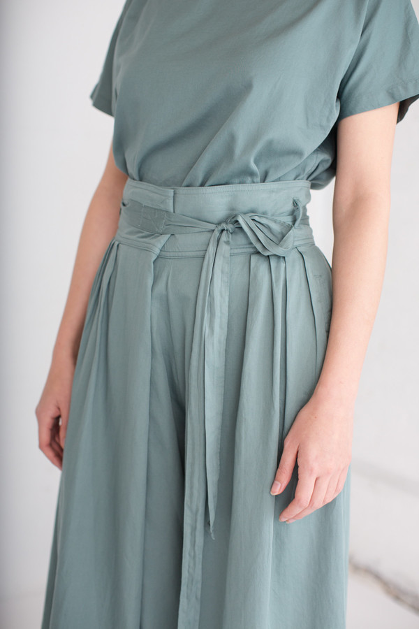 Black Crane Origami Culotte in Dark Forest Black Crane Origami Culotte in Dark Forest