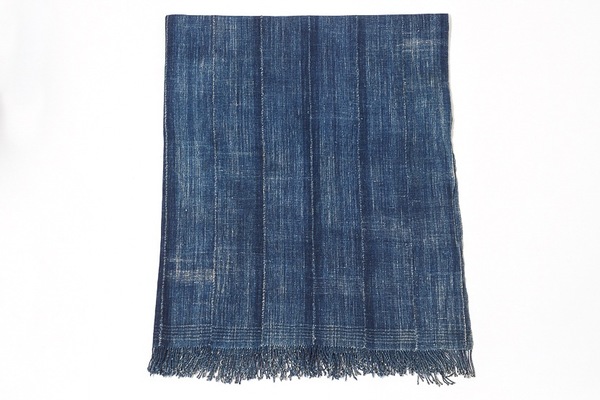 Osei-Duro Strip Woven Indigo Blanket Osei-Duro Strip Woven Indigo Blanket