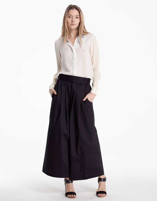 Tome Black Cotton Sateen Karate Pant Tome Black Cotton Sateen Karate Pant
