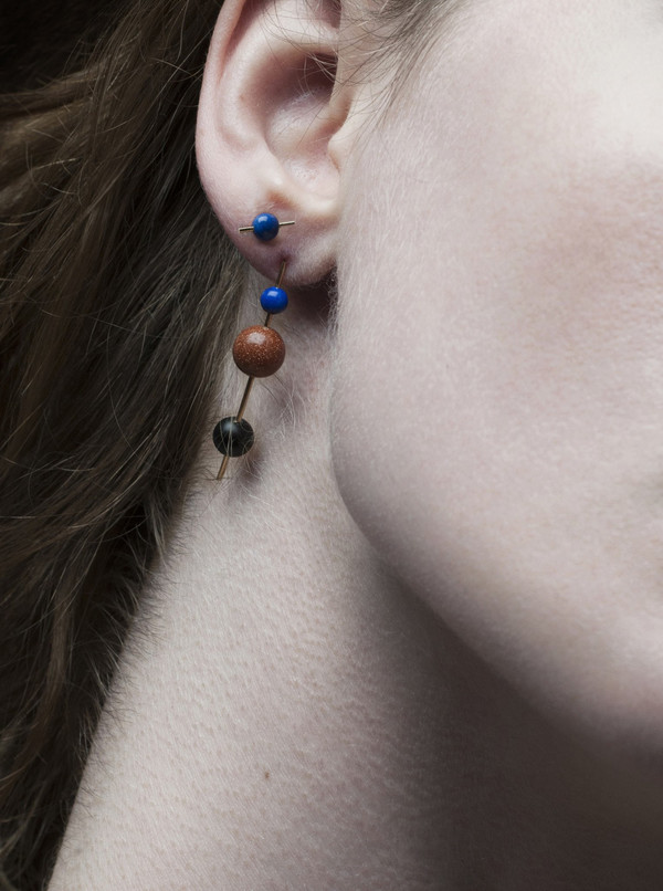 Mau 14K Lapis Lazui Orion Stud Mau 14K Lapis Lazui Orion Stud