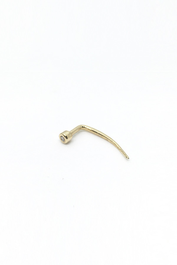 Gabriela Artigas & Company 14K White Diamond Single Tusk Gabriela Artigas & Company 14K White Diamond Single Tusk