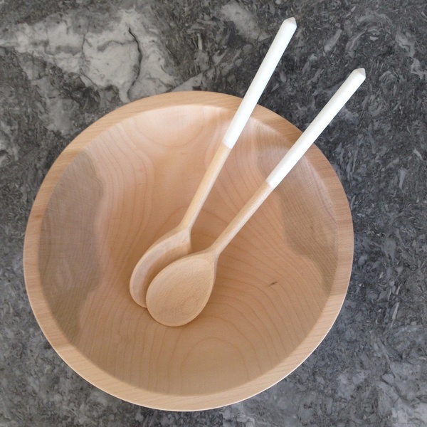 Wind & Willow Home 12" Beech Wood Bowl Wind & Willow Home 12" Beech Wood Bowl