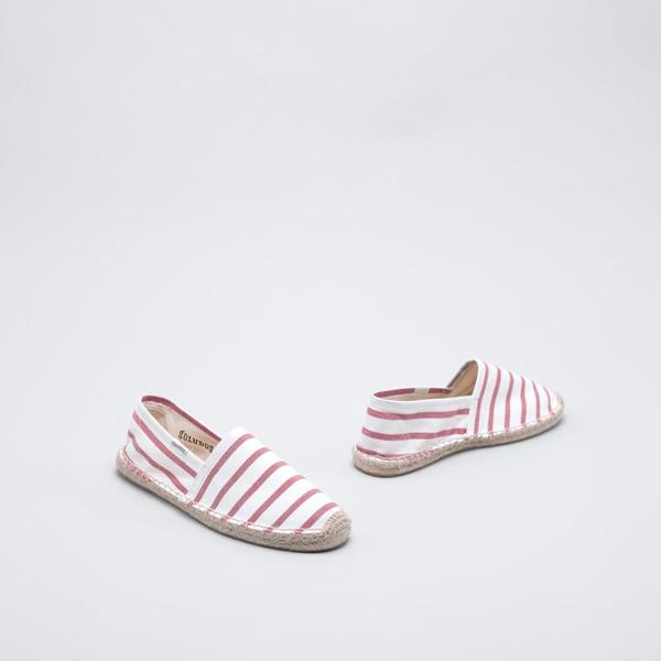 Soludos Original Stripe - White/Red Soludos Original Stripe - White/Red