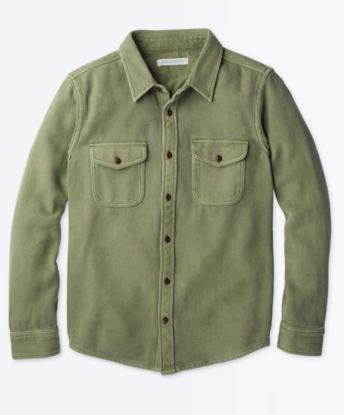 Outerknown Blanket Shirt Chroma Olive Drab Garmentory