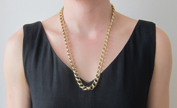 Vintage Textured Gold Chain Vintage Textured Gold Chain