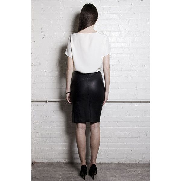 The Leather Pencil Skirt The Leather Pencil Skirt