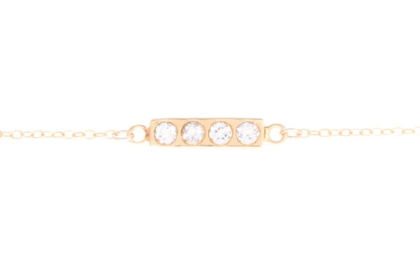 Shahla Karimi Bar Necklace with White Topaz Shahla Karimi Bar Necklace with White Topaz