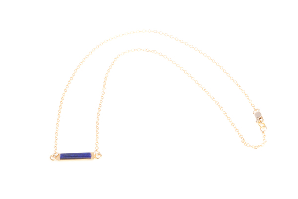 Shahla Karimi Bar Necklace with Lapis Shahla Karimi Bar Necklace with Lapis