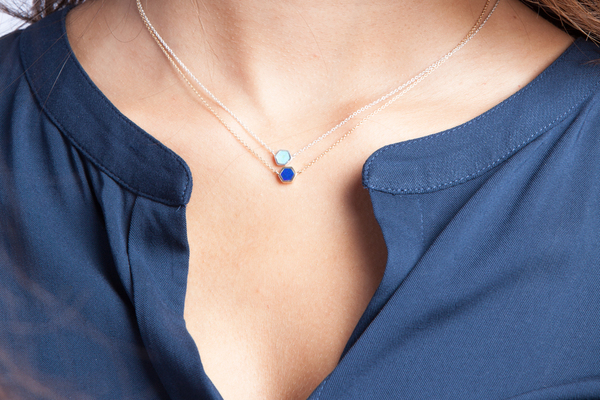 Shahla Karimi Mini Honey Necklace with Turquoise Shahla Karimi Mini Honey Necklace with Turquoise