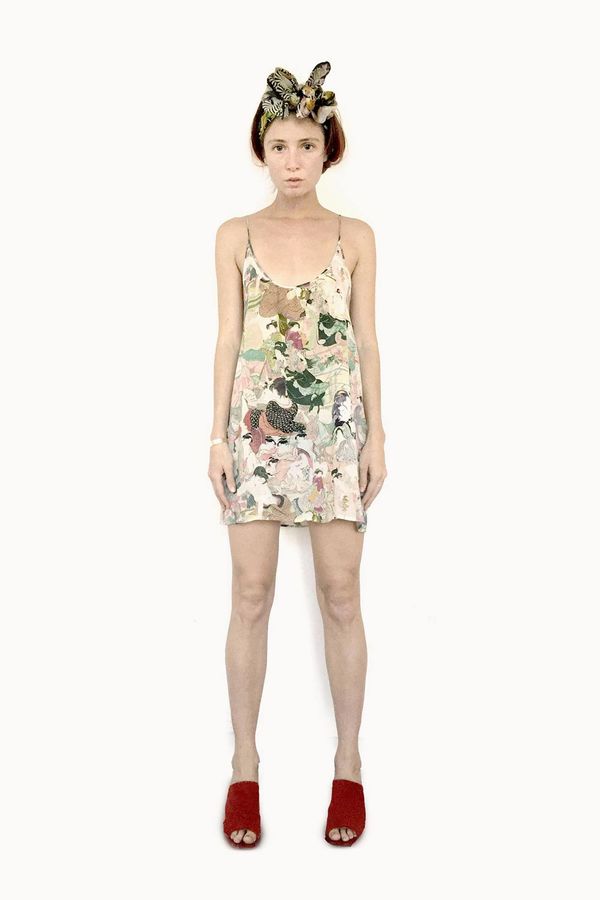 Strathcona Japanese Lover Silk Camisole Dress Strathcona Japanese Lover Silk Camisole Dress