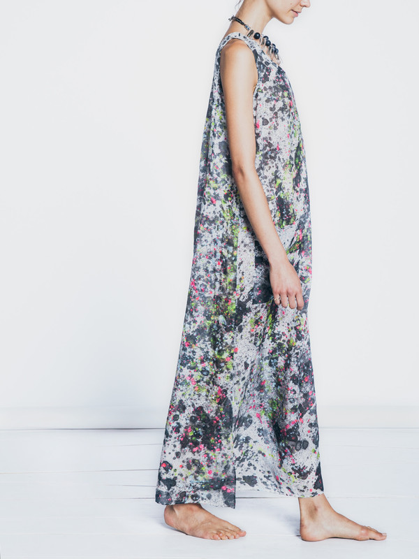 CELESTIAL SILK MAXI DRESS CELESTIAL SILK MAXI DRESS