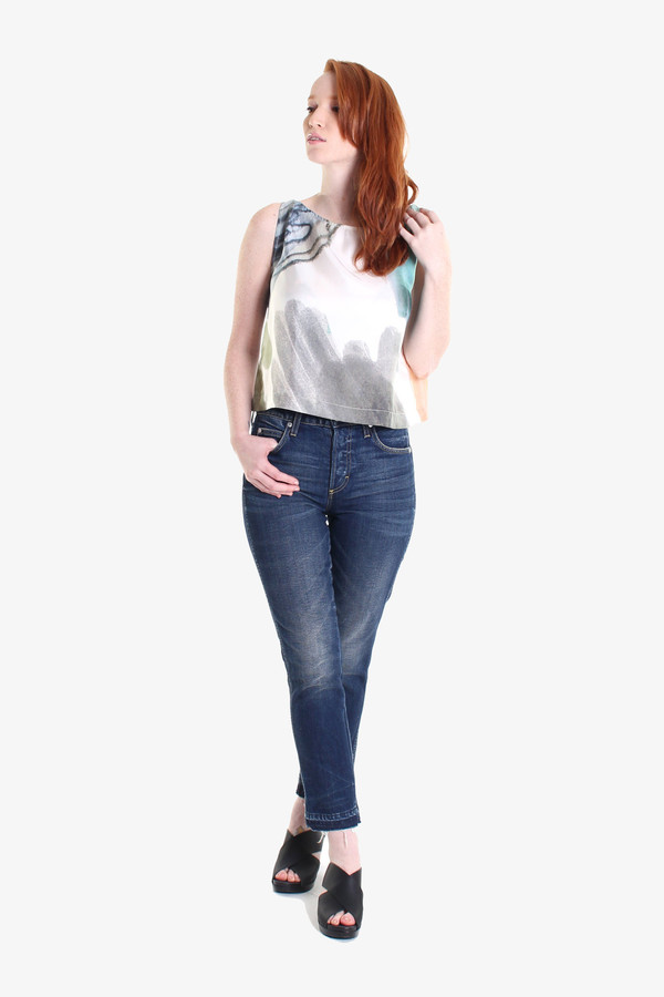 Ursa Minor Meg top in finger paint print Ursa Minor Meg top in finger paint print