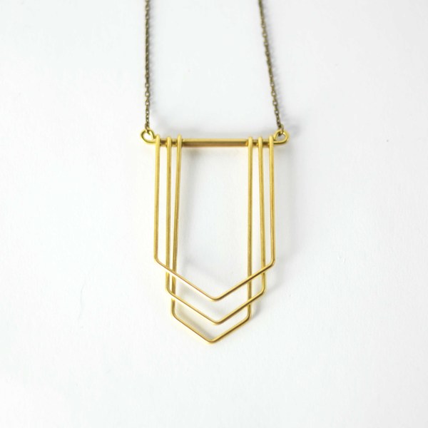 Hellbent New Deco Chevron Necklace Hellbent New Deco Chevron Necklace