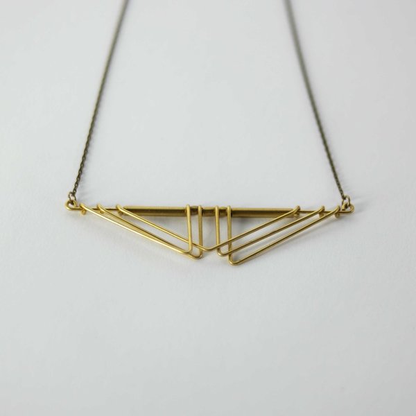 Hellbent Sarah Deco Chevron Necklace Hellbent Sarah Deco Chevron Necklace