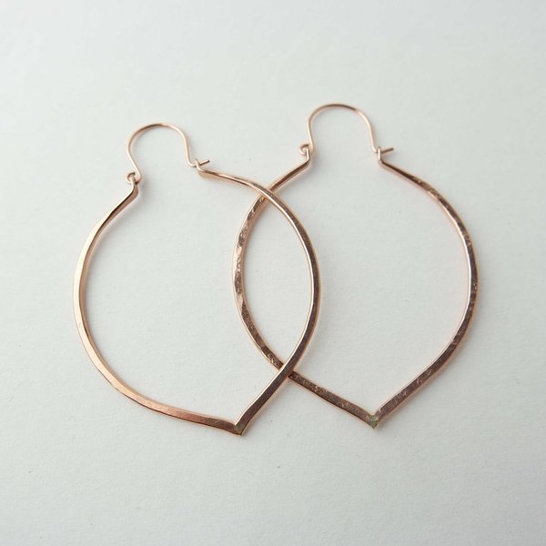 Silversheep Jewelry Lotus Petal Hoop Silversheep Jewelry Lotus Petal Hoop