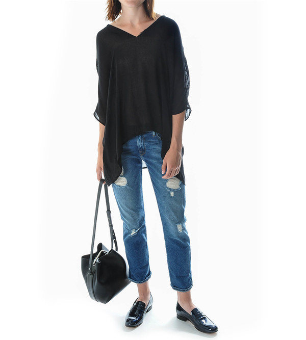 Raquel Allegra Sheer Boxy Tee Raquel Allegra Sheer Boxy Tee