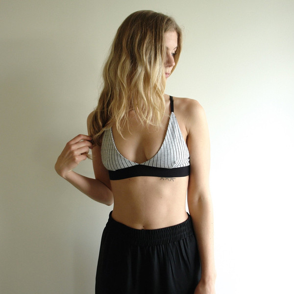 Base Range Stripe Triangle Bra Base Range Stripe Triangle Bra