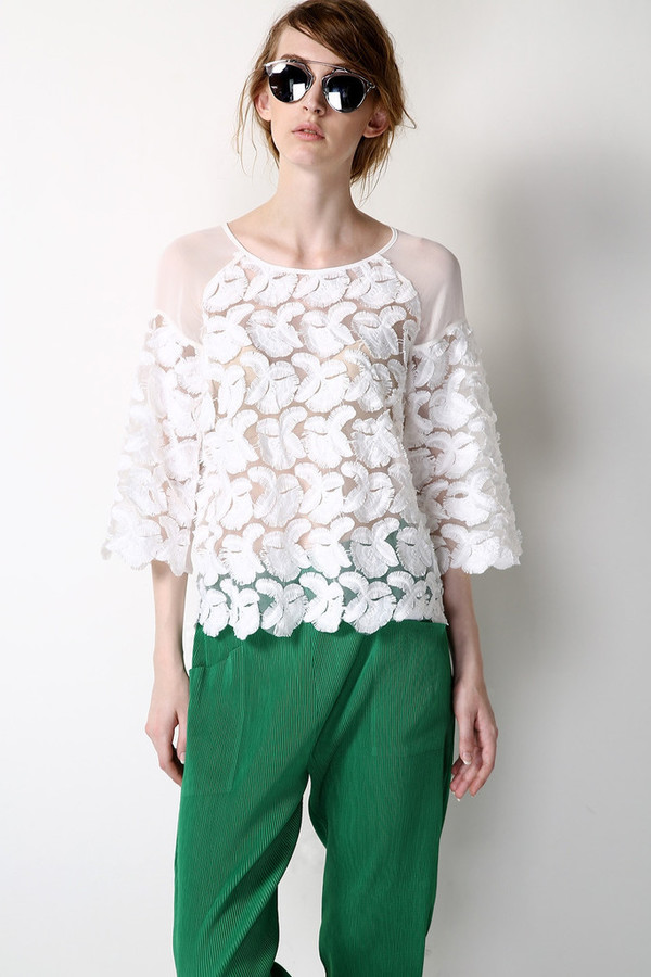 Light Feather Silk Top Light Feather Silk Top