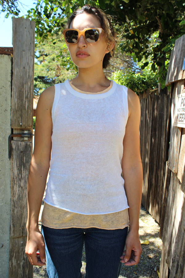 Beklina Linen Tank White Beklina Linen Tank White