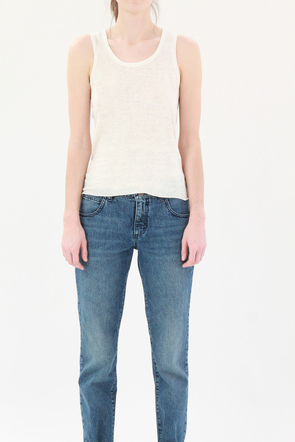 Beklina Linen Tank White Beklina Linen Tank White